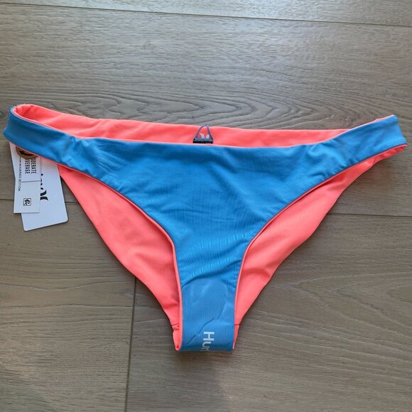 NEW Hurley Womens XL Solid Reversible Moderate Coverage Bikini Bottom Swimsuit - Picture 8 of 10